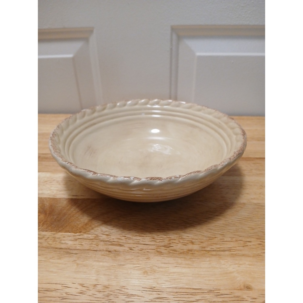 Artimino Tuscan Countryside Cream Earthenware Bowl 8 Inch Cereal Bowl Salad Bowl - Picture 2 of 7